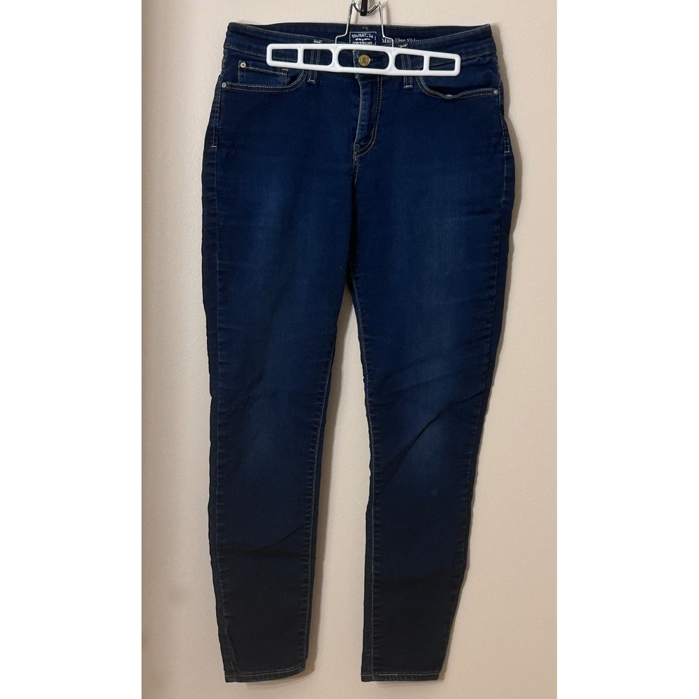 Signature by Levi Strauss Gold Mid-Rise‎ Skinny Jeans Denim Dark Wash sz 8 29x30